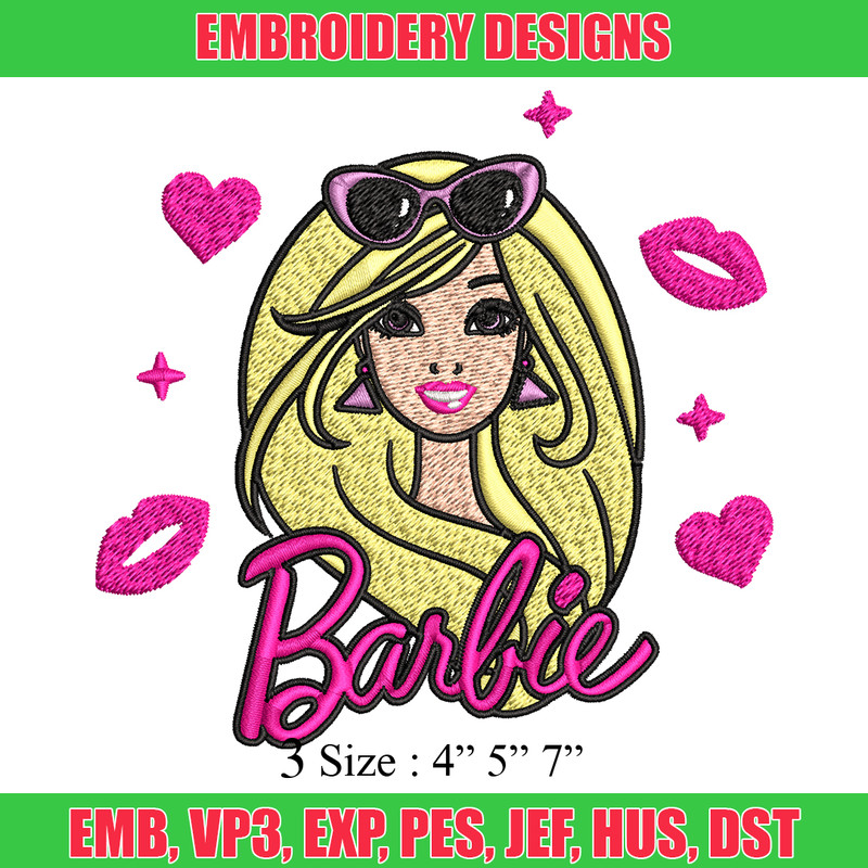 Barbie girl logo Embroidery, Barbie girl logo Embroidery, logo design, Embroidery File, logo shirt, Digital download..jpg