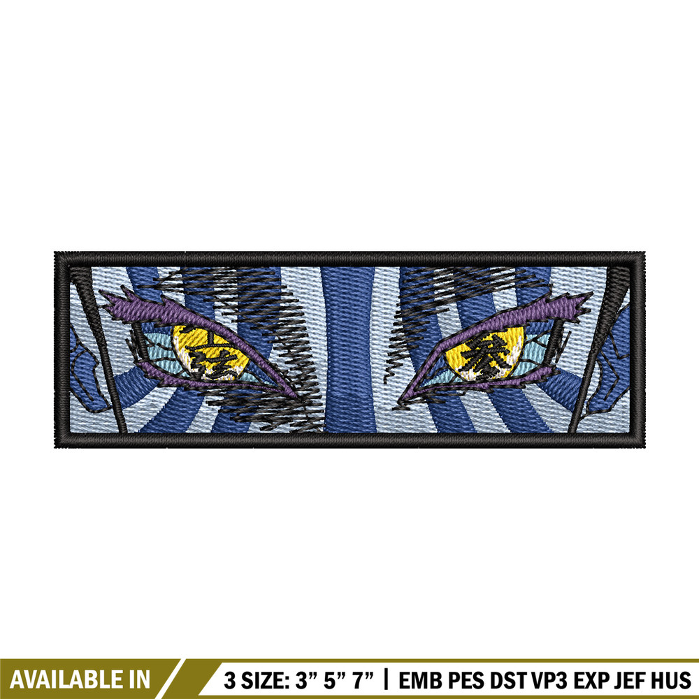 Akaza eyes embroidery design, Demon slayer embroidery, Anime design, Embroidery shirt, Embroidery file, Digital download.jpg