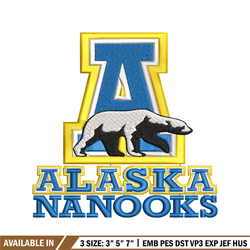 Alaska Nanooks embroidery design, Alaska Nanooks embroidery, logo Sport, Sport embroidery, NCAA embroidery..jpg