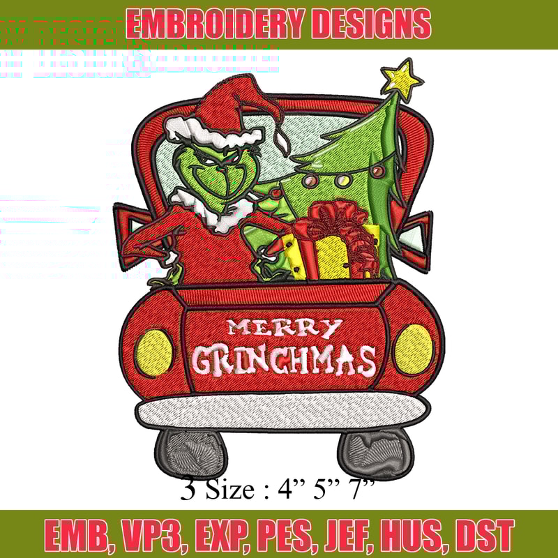 Merry Grinchmas Embroidery design, Merry Grinchmas Embroidery, cartoon design, logo shirt, Digital download..jpg