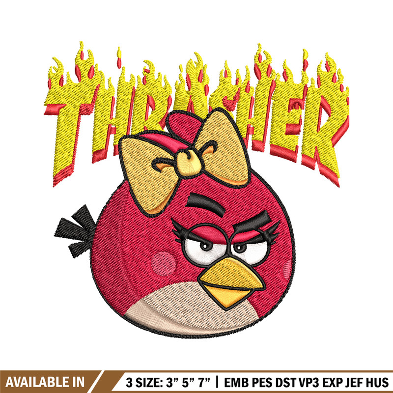 Angry Birds Thrasher Embroidery design, Angry Birds Embroidery, cartoon design, Embroidery File, Instant download..jpg