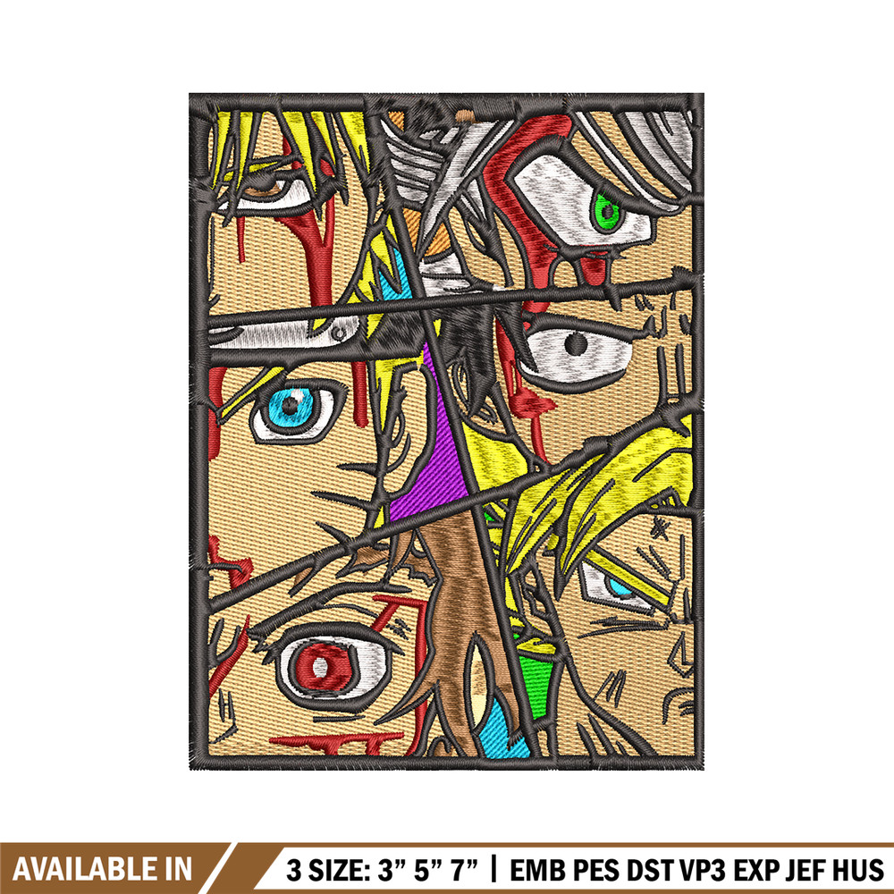 Anime popular embroidery design, Anime embroidery, embroidery file, anime design, anime shirt, Digital download.jpg