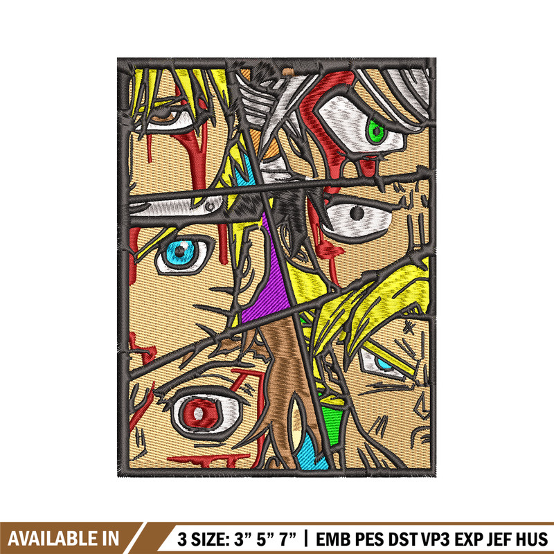 Anime popular embroidery design, Anime embroidery, embroidery file, anime design, anime shirt, Digital download.jpg