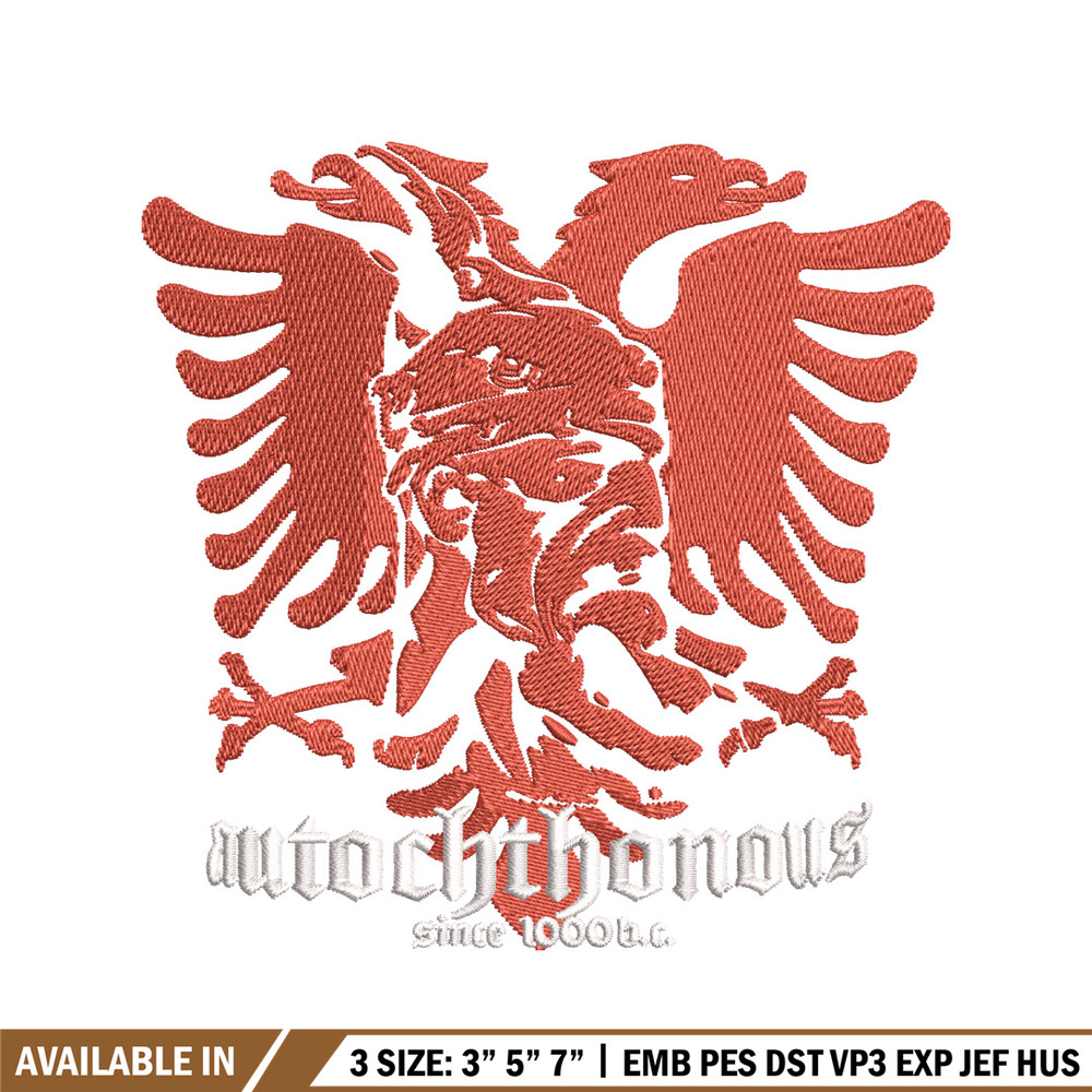 Autochthonous logo embroidery design, logo embroidery, logo design, embroidery file, logo shirt, Digital download..jpg