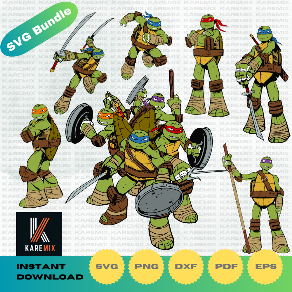 Ninja-Turtles- Clipart-Alphabet- Teenage-Mutant -Ninja-Turtles-Svg -Cutting-Files-Pdf- Png-Dxf-Instant-Download-6 (3).png
