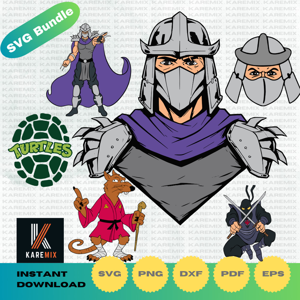Ninja-Turtles- Clipart-Alphabet- Teenage-Mutant -Ninja-Turtles-Svg -Cutting-Files-Pdf- Png-Dxf-Instant-Download-6 (5).png