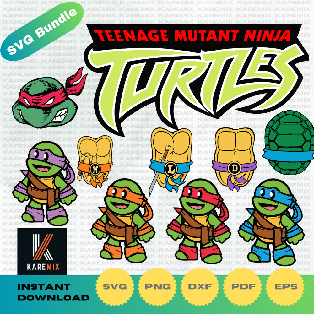 Ninja-Turtles- Clipart-Alphabet- Teenage-Mutant -Ninja-Turtles-Svg -Cutting-Files-Pdf- Png-Dxf-Instant-Download-6 (6).png