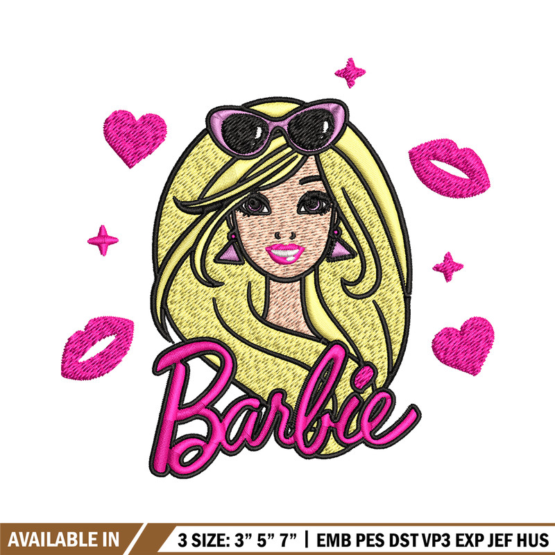 Barbie girl logo Embroidery, Barbie girl logo Embroidery, logo design, Embroidery File, logo shirt, Digital download..jpg
