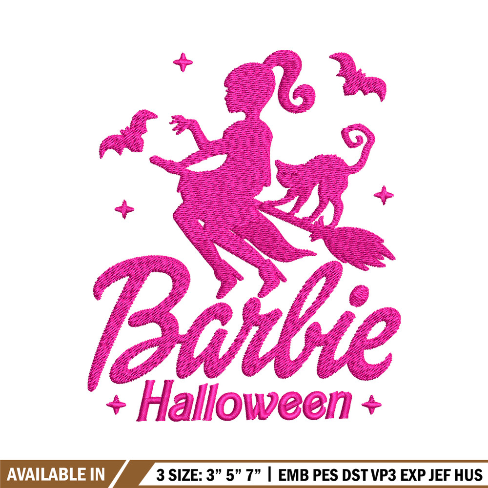 Barbie Halloween Embroidery, Barbie Halloween Embroidery, logo design, Embroidery File, logo shirt, Digital download..jpg