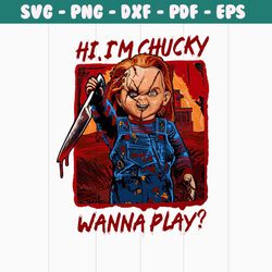 chucky horror halloween im chucky wanna play png file