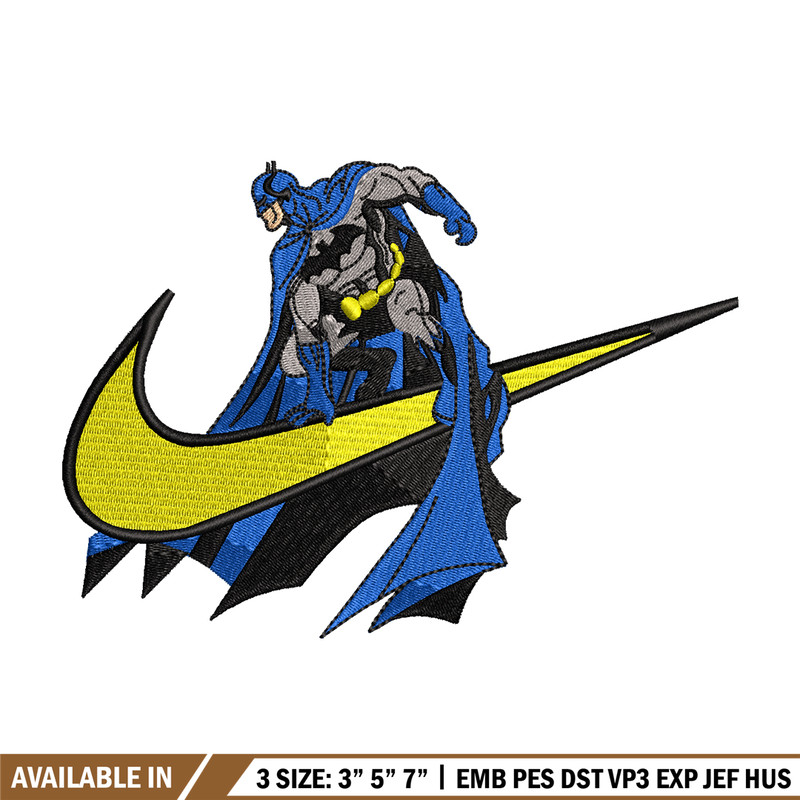Batman Nike Logo embroidery design, Batman embroidery, Nike design, Logo shirt, movie shirt, digital download.jpg