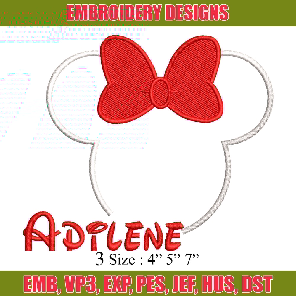 Minnie Mouse head embroidery design, Minnie Mouse head embroidery, Logo shirt, Disney embroidery, Digital download.jpg