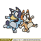 Bingo and Bluey Embroidery, Bluey Embroidery, Embroidery File, cartoon design, cartoon shirt, Digital download..jpg