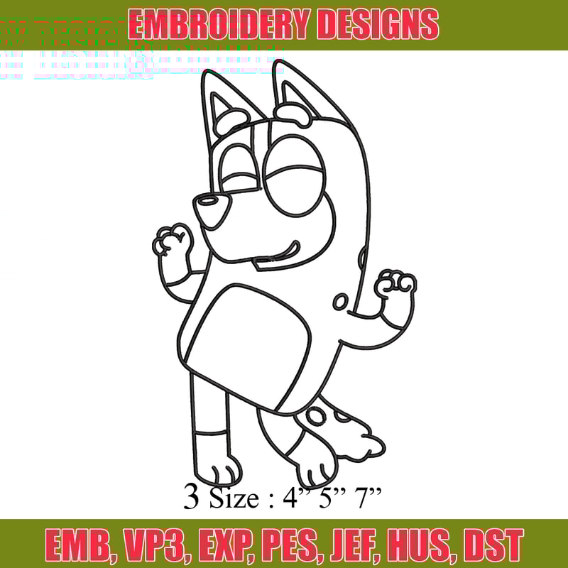 Mom Bluey Coloring Pages Embroidery, Bluey Embroidery, Embroidery File, cartoon design, cartoon shirt, Digital download..jpg