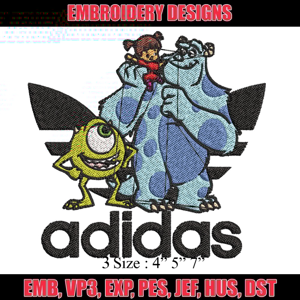 Monster disney Embroidery Design, Adidas Embroidery, Brand Embroidery, Embroidery File,Logo shirt,Digital download.jpg