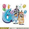 Bluey bingo 6th birthday Embroidery, Bluey birthday Embroidery, Embroidery File, cartoon design, Digital download..jpg