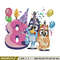 Bluey bingo 8th birthday Embroidery, Bluey birthday Embroidery, Embroidery File, cartoon design, Instant download..jpg