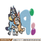 Bluey Bingo 9th Birthday Embroidery, Bluey Cartoon Embroidery, Disney Embroidery, Embroidery File, digital download.jpg