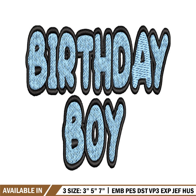 Bluey Birthday Boy Embroidery, Bluey Cartoon Embroidery, Disney Embroidery, Embroidery File, digital download..jpg