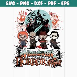 halloween horror nights scary movie characters png file