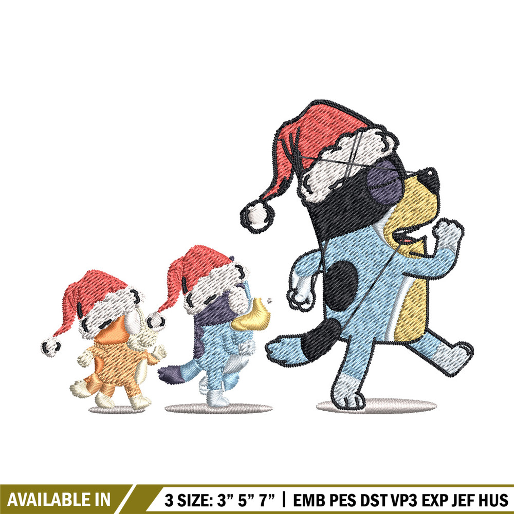 Bluey family Embroidery Design, Bluey Embroidery, Embroidery File, Brand Embroidery, Logo shirt, Digital download.jpg