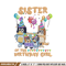 Bluey family Embroidery, Sister of the birthday girl Embroidery, cartoon design, Embroidery File, Instant download..jpg
