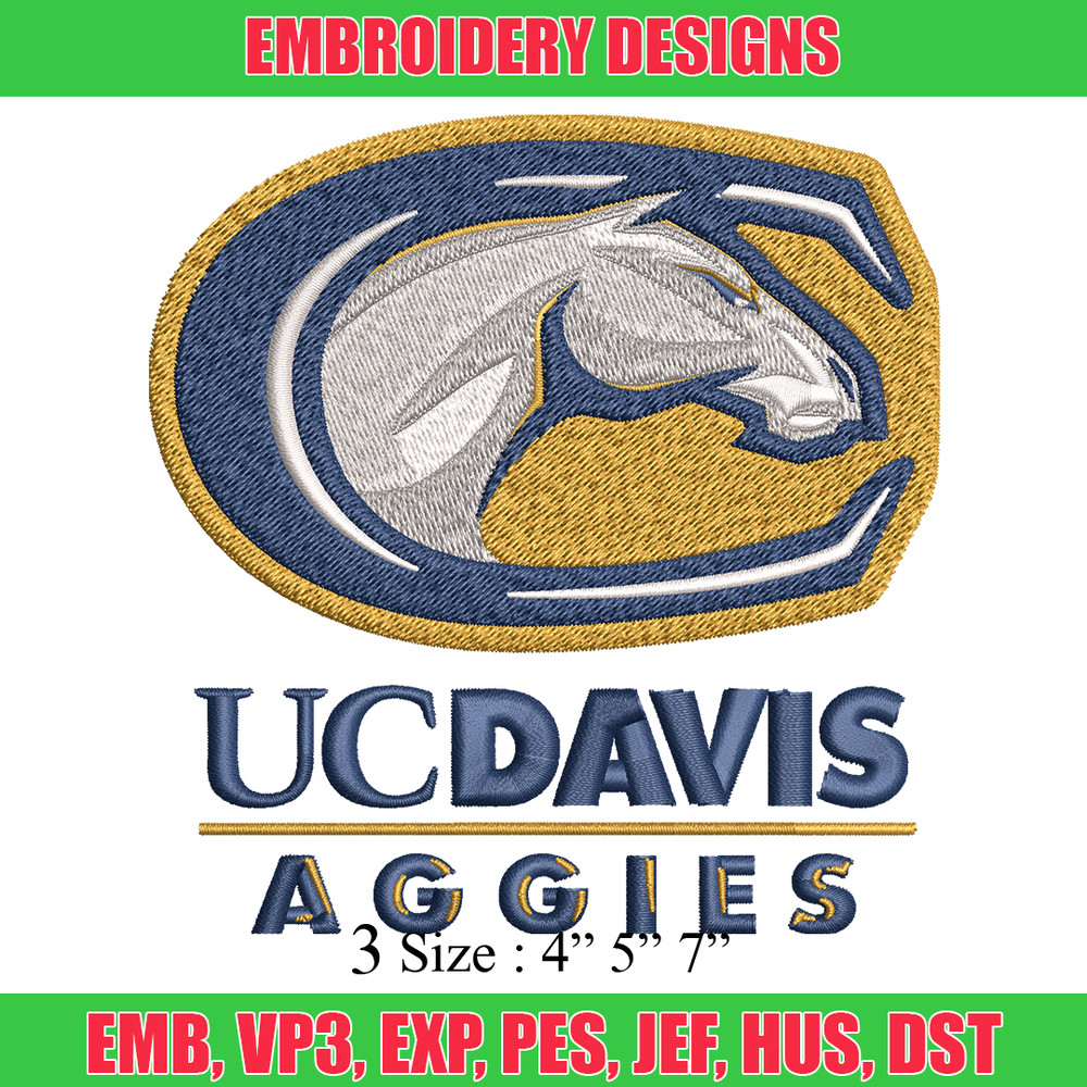 California Davis Aggies embroidery design, California Davis Aggies embroidery, Sport embroidery, NCAA embroidery..jpg