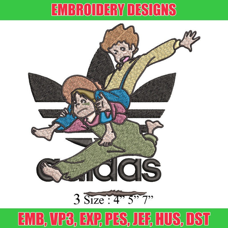 Cartoon adidas Embroidery Design, Adidas Embroidery, Embroidery File, Cartoon Embroidery, Logo shirt, Digital download.jpg