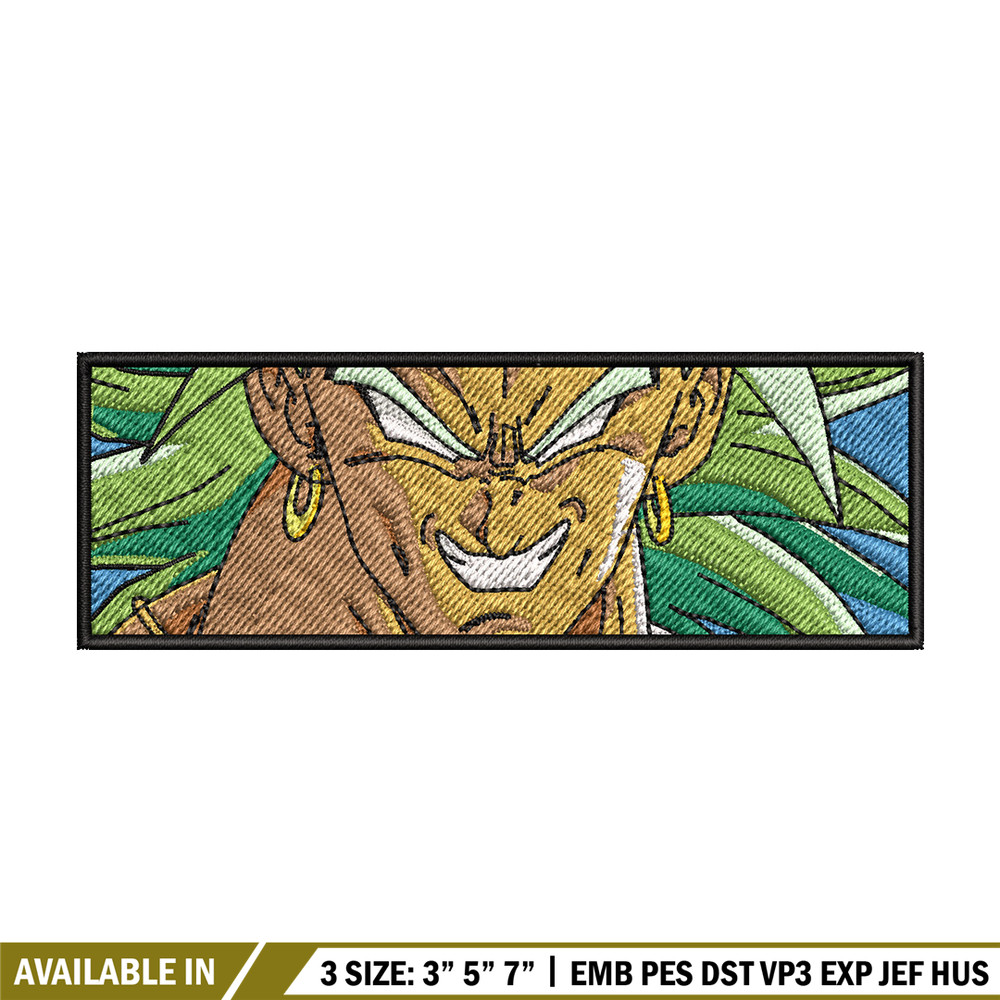 Broly box embroidery design, Dragonball embroidery, Anime design, Embroidery shirt, Embroidery file, Digital download.jpg