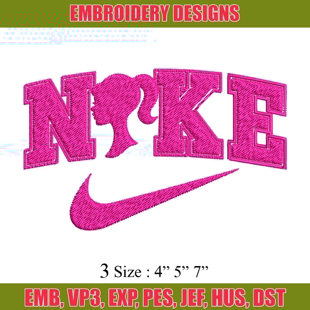 Nike barbie Embroidery design, logo Embroidery, Embroidery File, logo design, logo shirt, Digital download..jpg