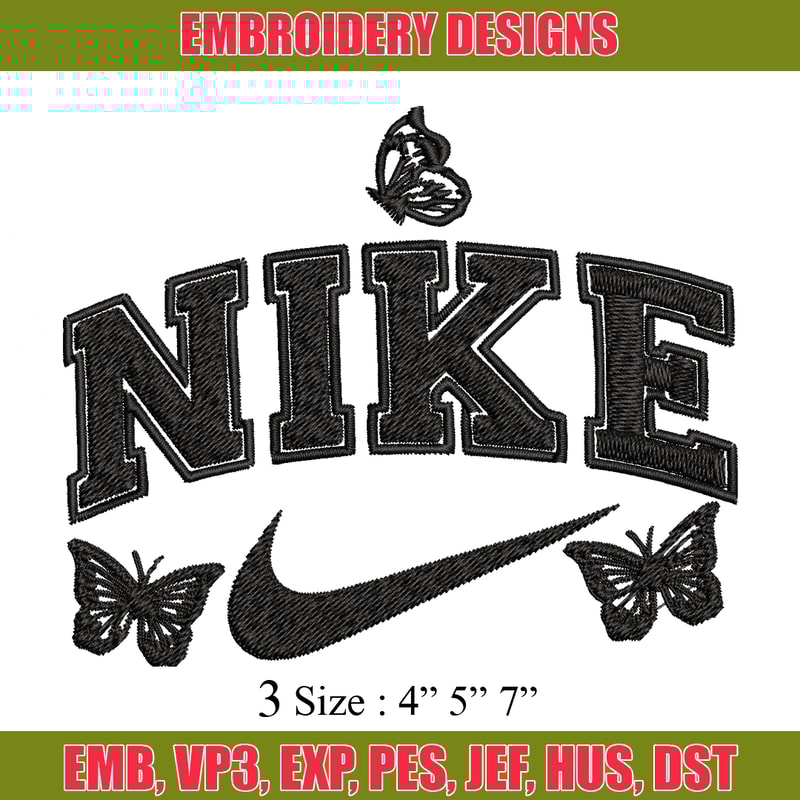 Nike butterfly Embroidery design, Nike butterfly Embroidery, Embroidery File, Nike design, logo shirt, Digital download..jpg