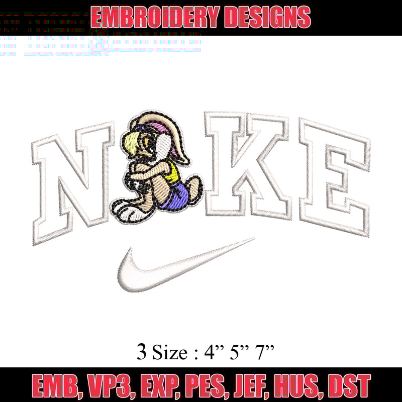 Nike bunny cartoon Embroidery Design, Cartoon Embroidery, Nike Embroidery, Embroidery File, Logo shirt, Digital download.jpg