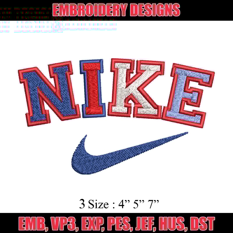 Nike color Embroidery Design, Brand Embroidery, Nike Embroidery, Embroidery File, Logo shirt, Digital download.jpg