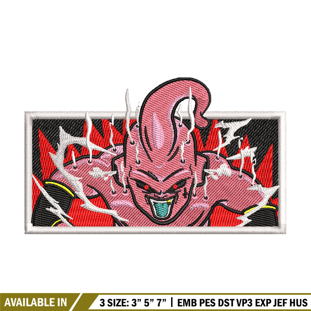 Buu box embroidery design, Dragonball embroidery, Anime design, Embroidery shirt, Embroidery file, Digital download.jpg