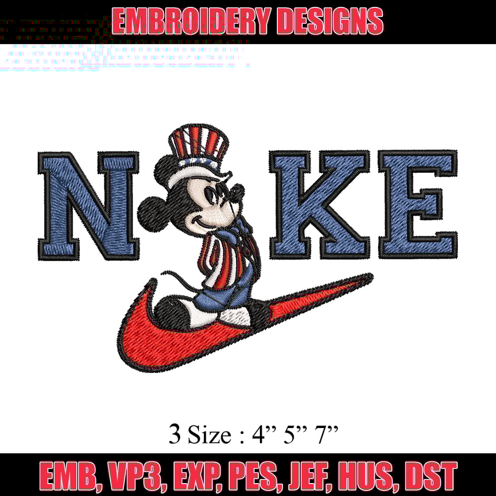 Nike mickey Embroidery Design, Brand Embroidery, Nike Embroidery, Embroidery File, Logo shirt, Digital download.jpg
