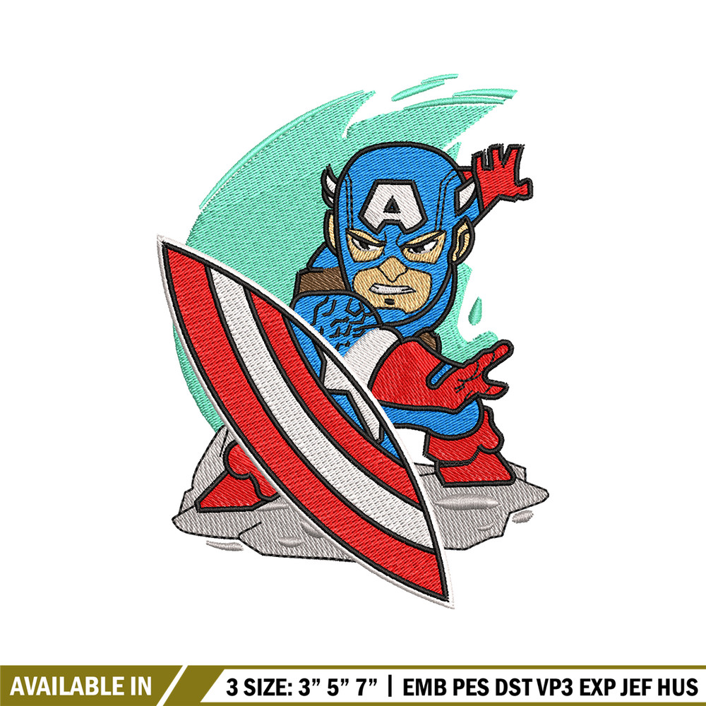 Caption chibi embroidery design, Caption chibi embroidery, logo design, logo shirt, Embroidery shirt, Instant download.jpg