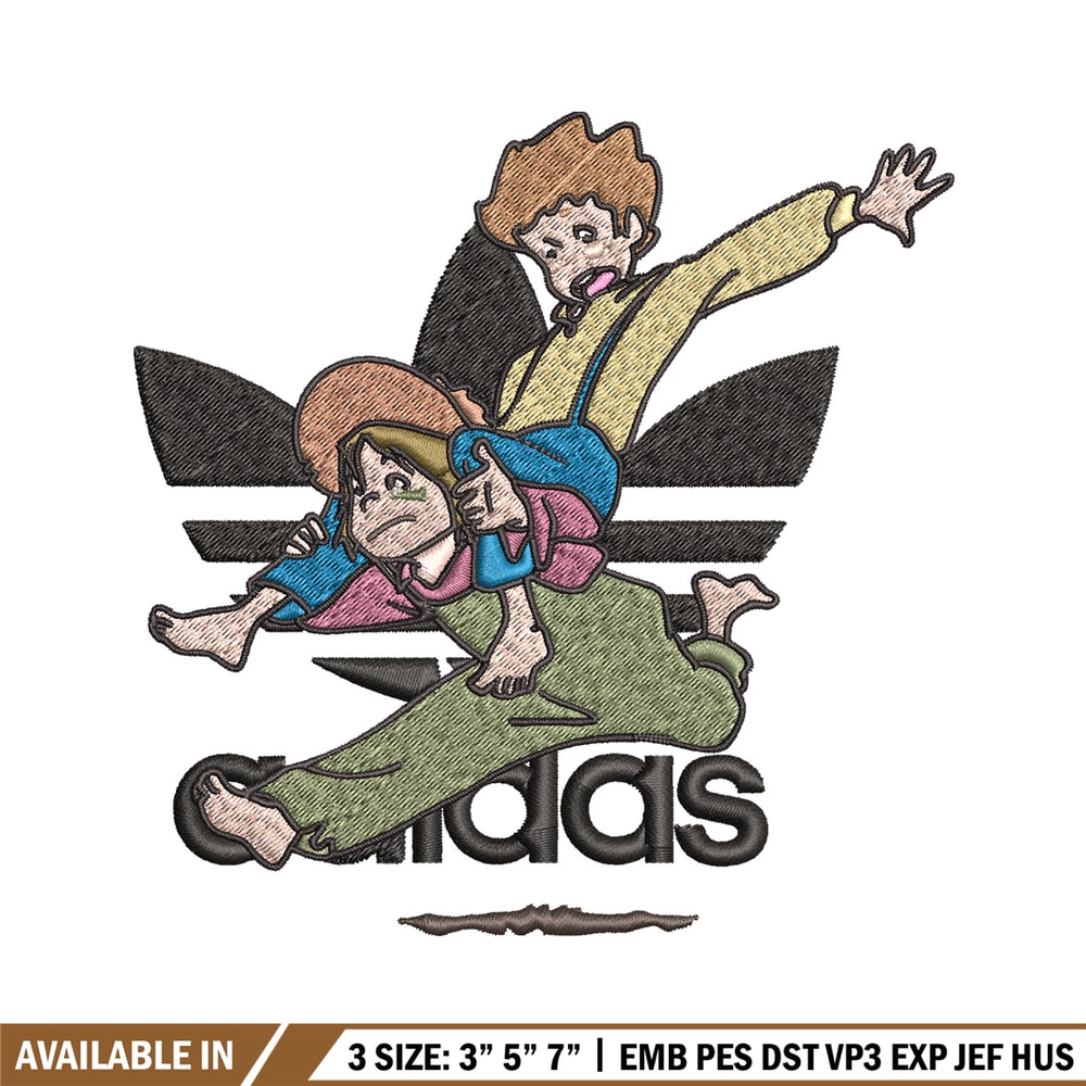 Cartoon adidas Embroidery Design, Adidas Embroidery, Embroidery File, Cartoon Embroidery, Logo shirt, Digital download.jpg