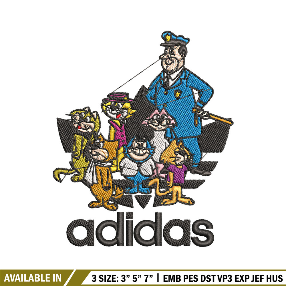 Cartoon cat Embroidery Design, Adidas Embroidery, Embroidery File, Cartoon Embroidery, Logo shirt, Digital download.jpg
