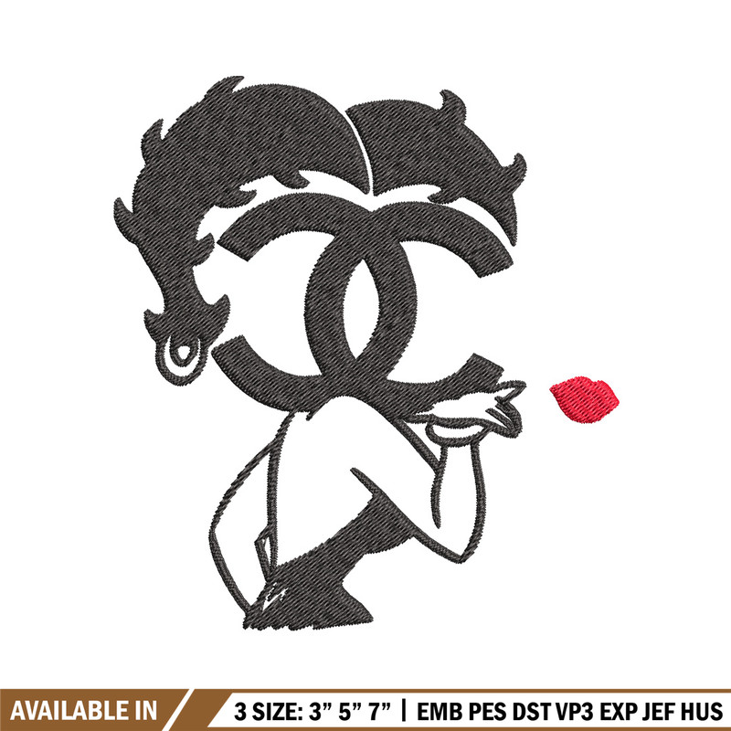 Cartoon girl gucci Embroidery Design, Gucci Embroidery, Brand Embroidery, Embroidery File, Logo shirt, Digital download.jpg