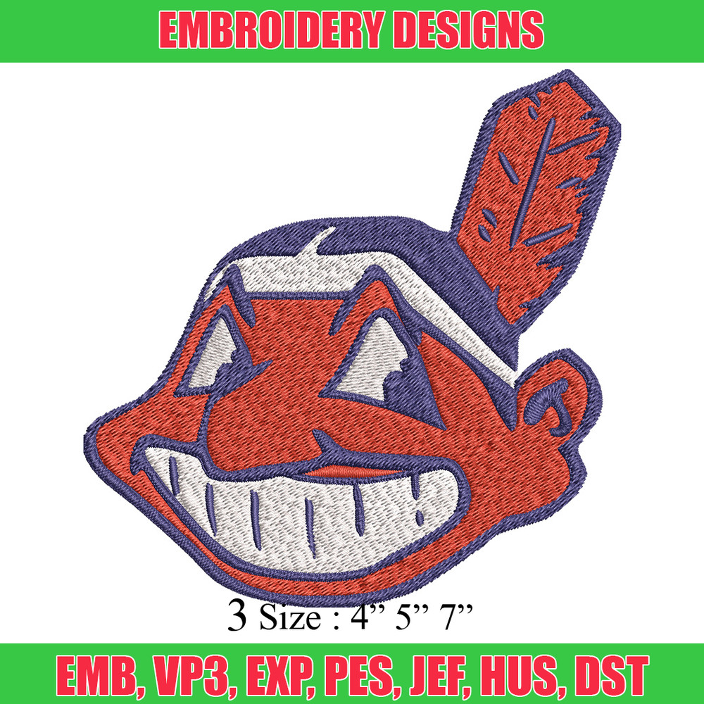 Cleveland logo Embroidery Design, Brand Embroidery, Embroidery File, Logo shirt, Sport Embroidery, Digital download.jpg