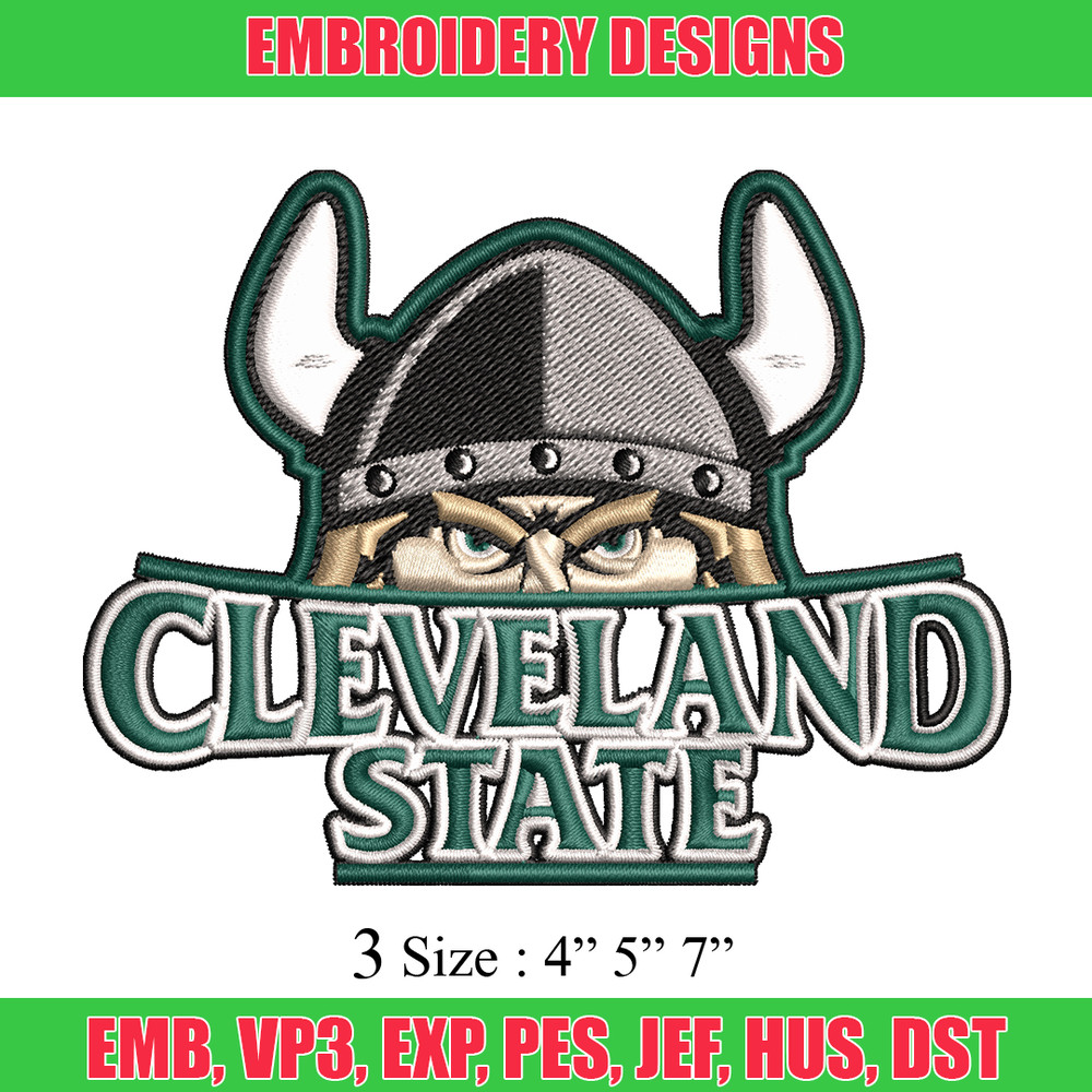 Cleveland State Vikings embroidery design, Cleveland State Vikings embroidery, Sport embroidery, NCAA embroidery..jpg