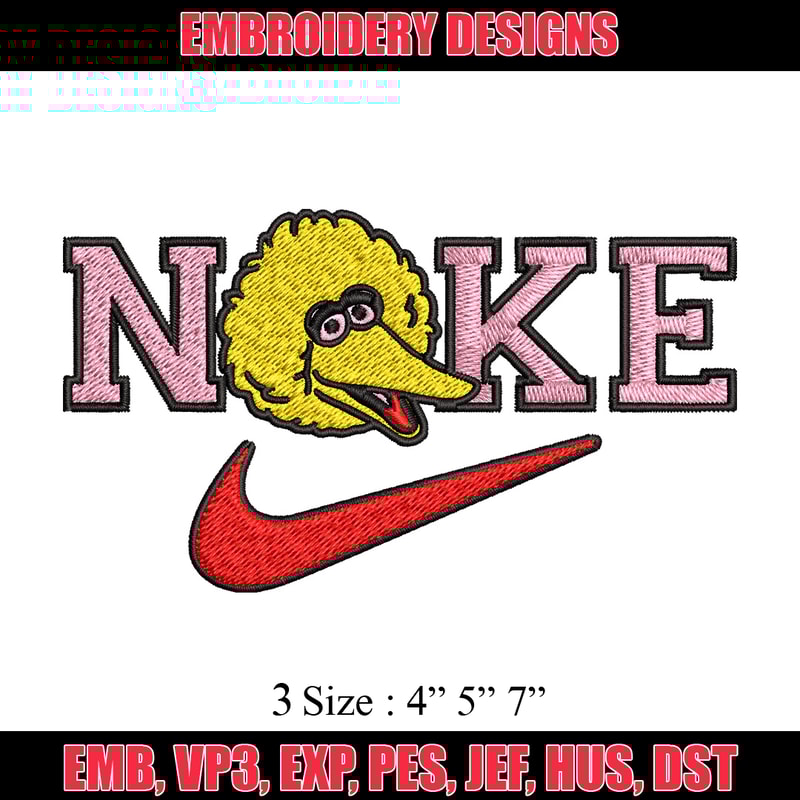 Nike yellow cartoon Embroidery Design, Nike Embroidery, Brand Embroidery, Embroidery File, Logo shirt, Digital download.jpg