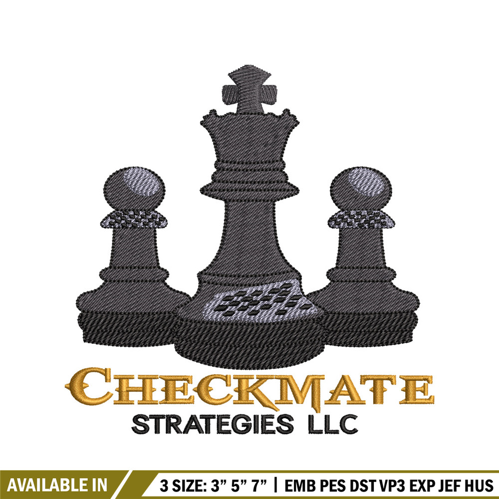 Checkmate Logo embroidery design, Checkmate Logo embroidery, embroidery file, logo design, logo shirt, Digital download.jpg