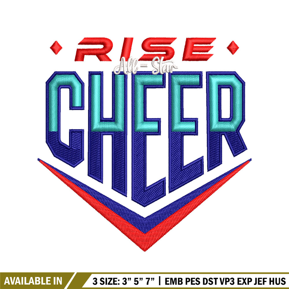 Cheer rise Logo embroidery design, Cheer rise Logo embroidery, embroidery file, logo design, Digital download..jpg