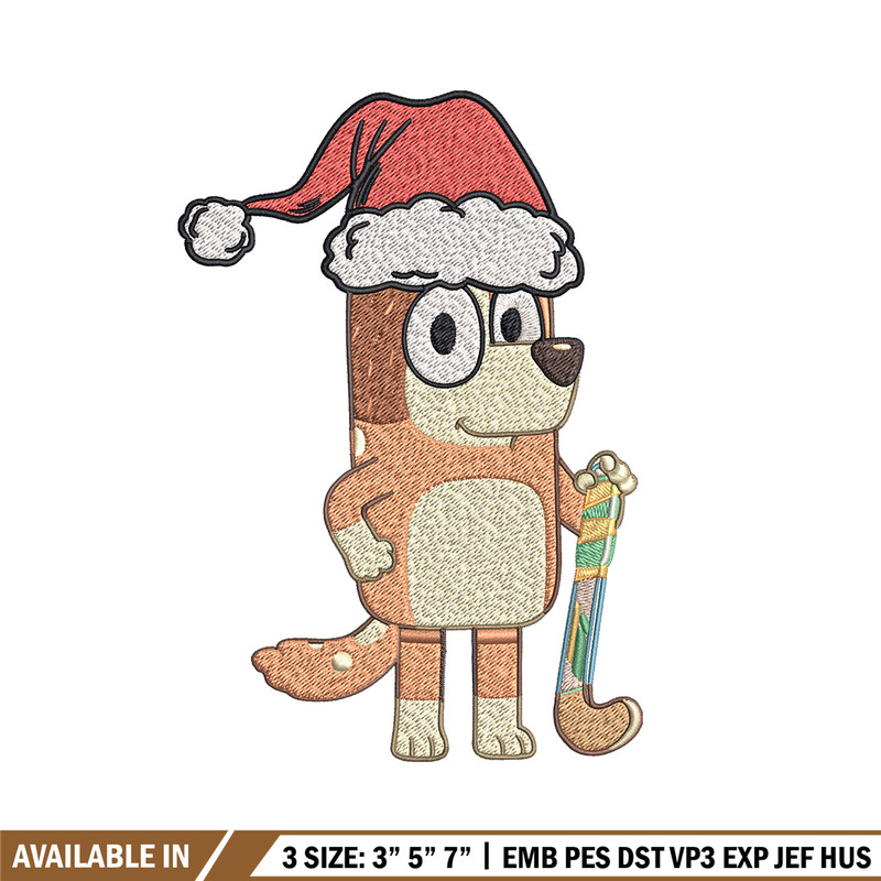 Chilli chrismas hat Embroidery Design, Bluey Embroidery, Embroidery File, Brand Embroidery, Logo shirt, Digital download.jpg