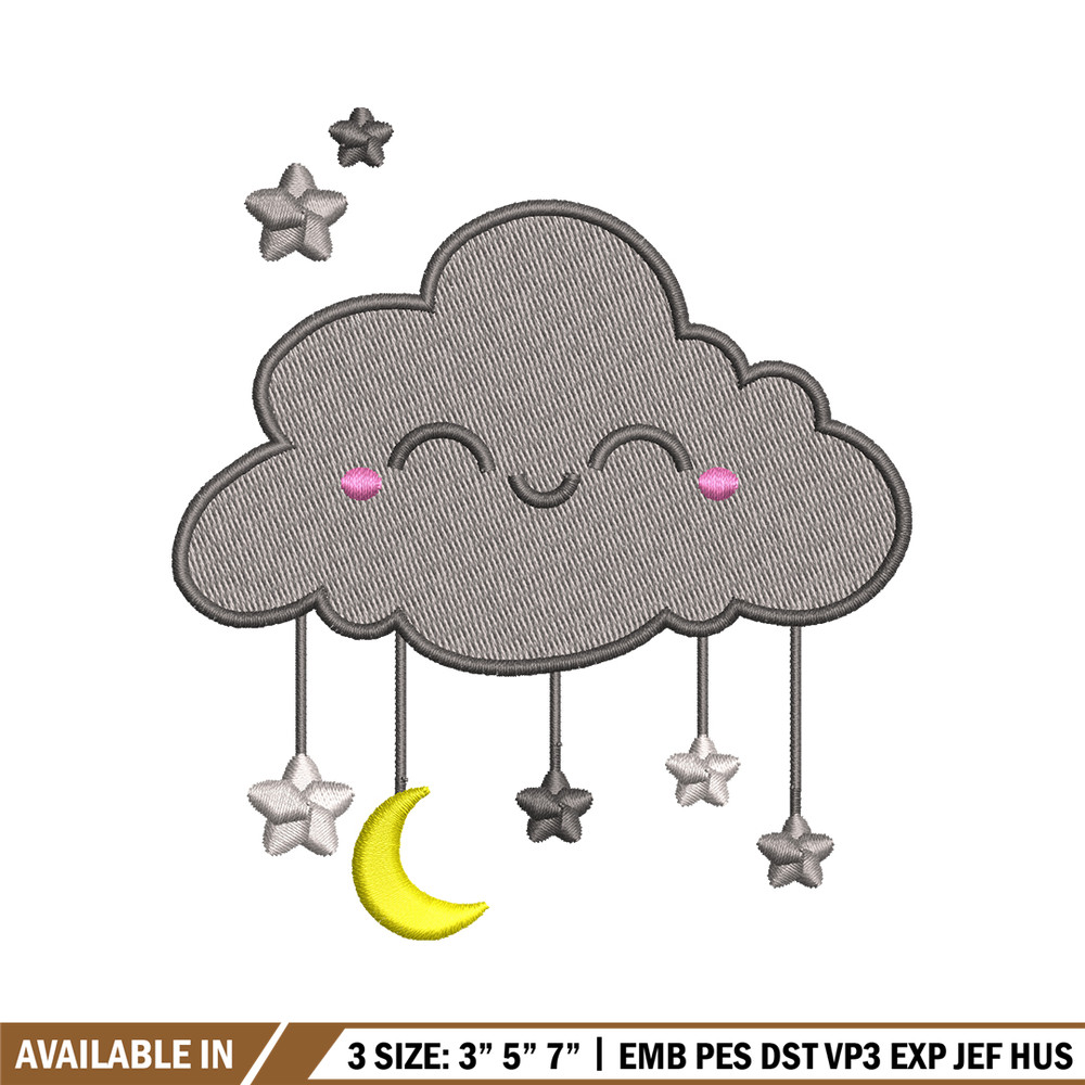 Clouds cute logo embroidery design, logo embroidery, logo design, Embroidery shirt, logo shirt, Instant download.jpg