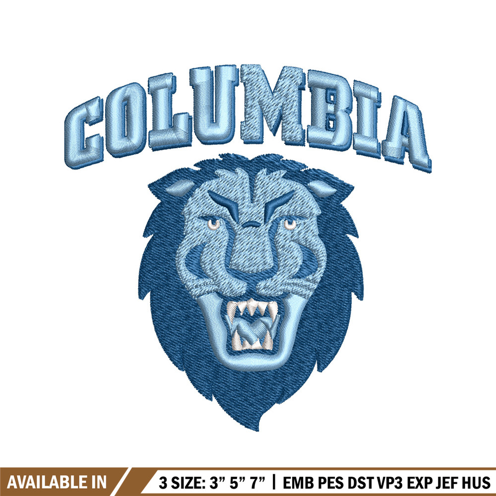 Columbia Lions embroidery design, Columbia Lions embroidery, logo Sport, Sport embroidery, NCAA embroidery..jpg