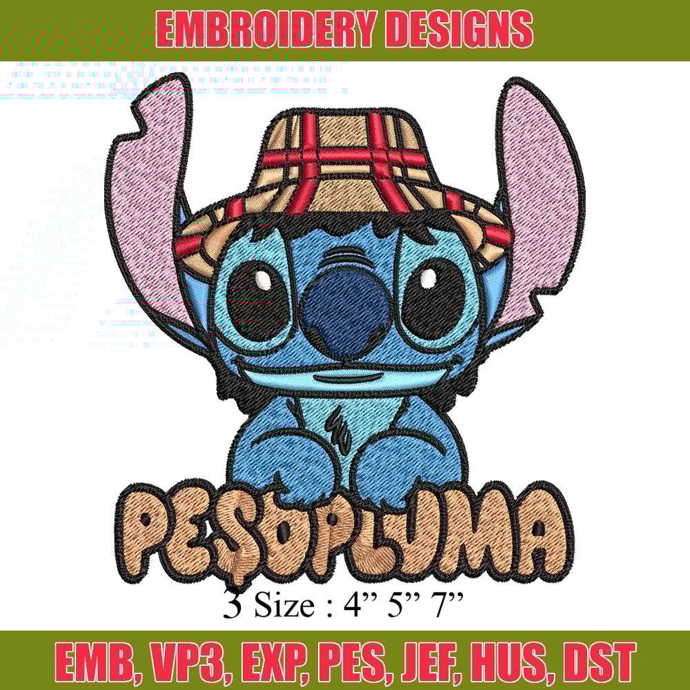 Peso Pluma Stitch Embroidery design, Peso Pluma Stitch Embroidery, cartoon design, Embroidery File, Digital download..jpg