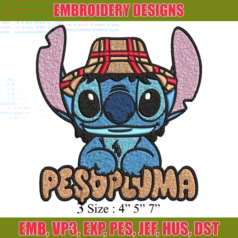 Peso Pluma Stitch Embroidery design, Peso Pluma Stitch Embroidery, cartoon design, Embroidery File, Digital download..jpg