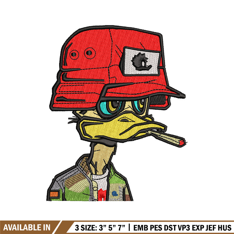 Commando duck Logo embroidery design, duck embroidery, logo design, Embroidery shirt, logo shirt, Instant download.jpg